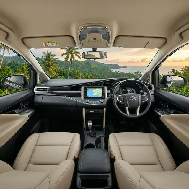 Dashboard Innova Reborn Labuan Bajo - Sewa Mobil Premium